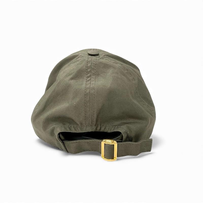 CELINE（セリーヌ） キャップ 帽子 コットン カーキ ホワイト ゴールド