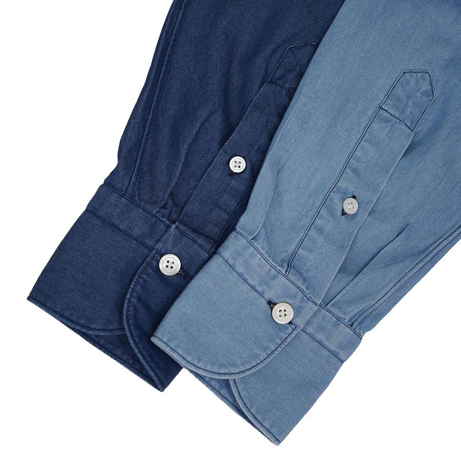 Finamore（フィナモレ） 通年 SERGIO コットン デニムシャツ BALI 国内