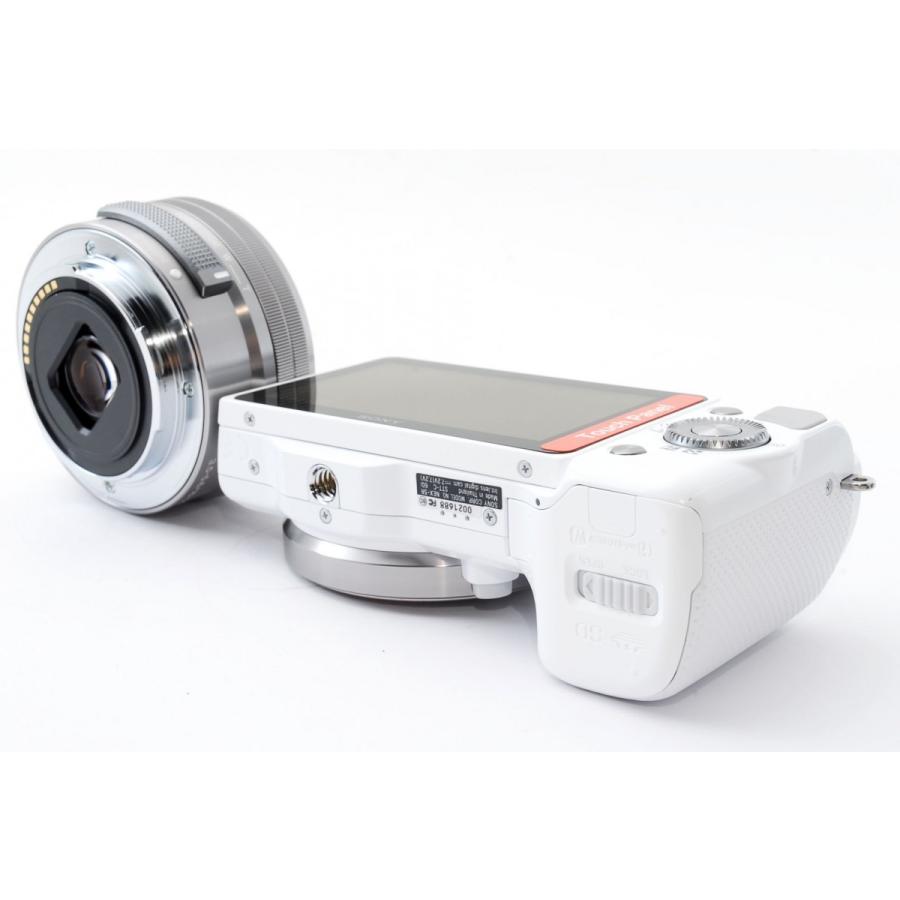 SONY（ソニー） NEX-5R レンズキット ホワイト 美品 Wi-FiでSDカード