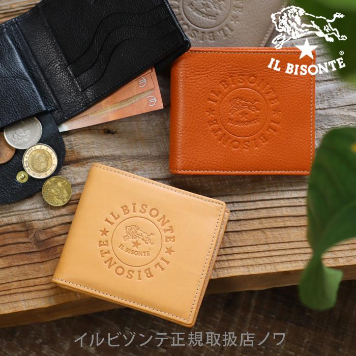 IL BISONTE（イルビゾンテ） 財布 二つ折り財布 サークルビッグロゴ二