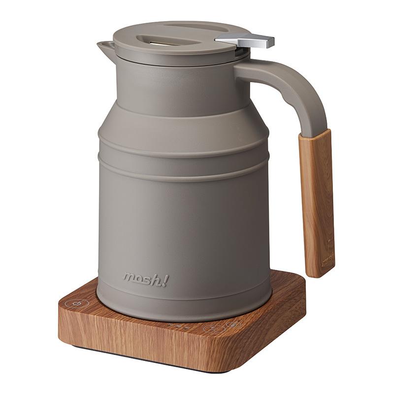 mosh! モッシュ 電気ケトル M-EK1 0.8L 温度調節 保温機能付 シンプル