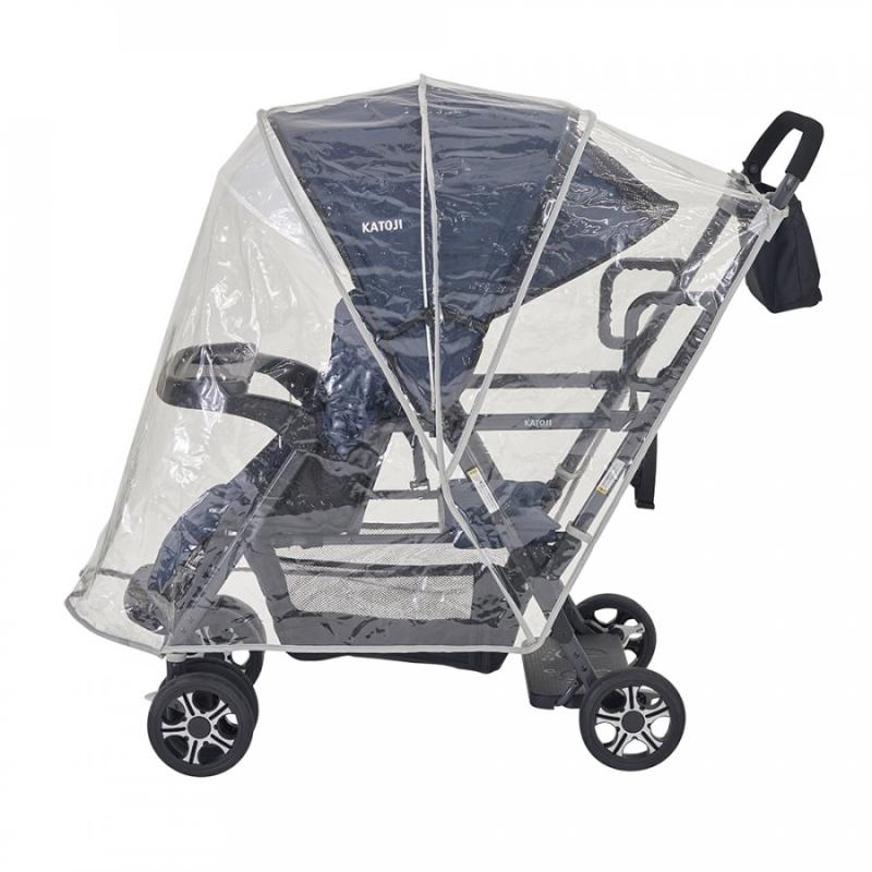 カトージ（KATOJI） 二人乗りベビーカー レインカバー お出かけ