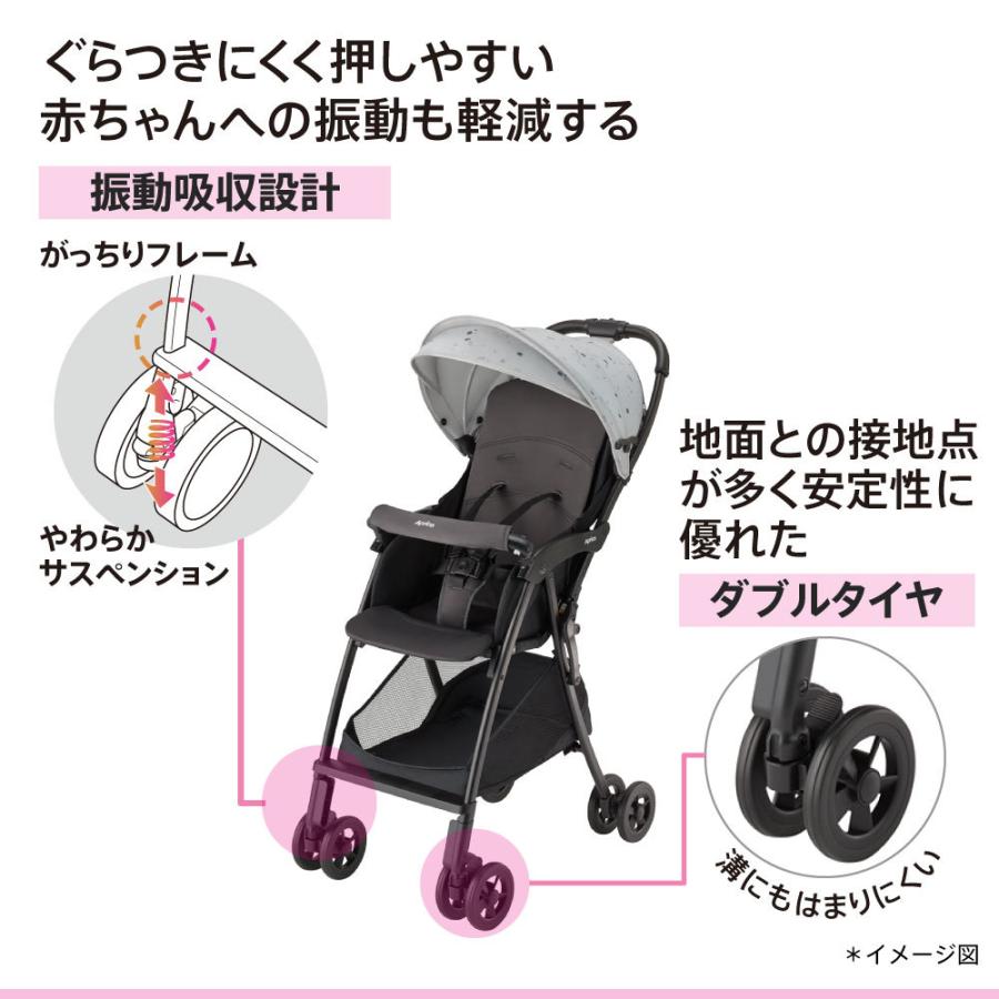 アップリカ（Aprica） ベビーカー b型 マジカルエアー AI グレー
