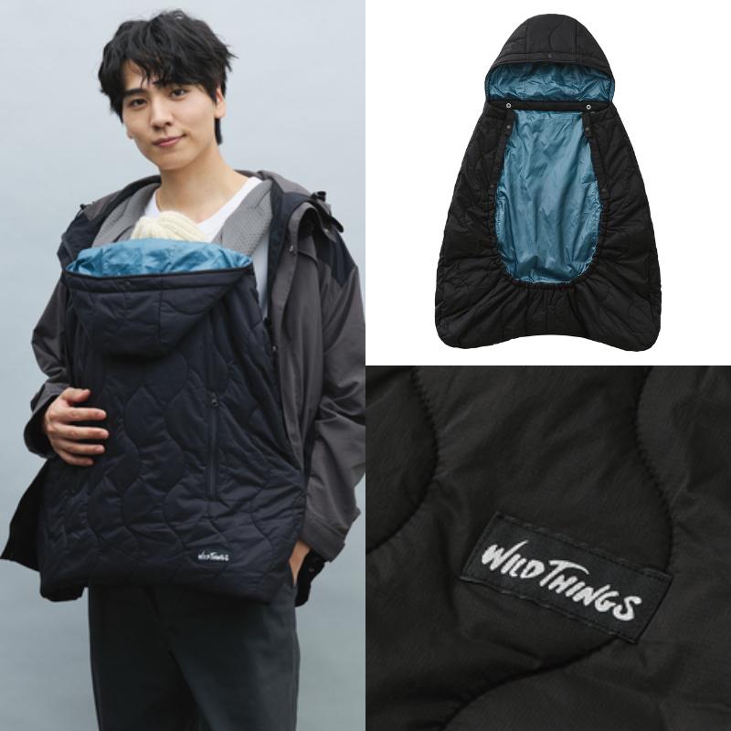 ベビーホッパー × WILDTHINGS キルティング防寒ケープ 2025 サンド