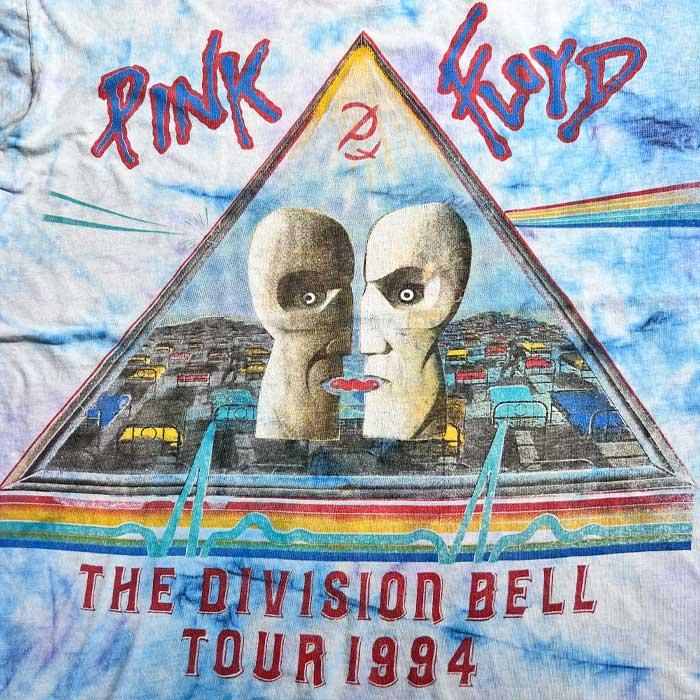 90'S PINK FLOYD THE DIVISION BELL 1994 TOUR TIE-DYE T-SHIRTS 90