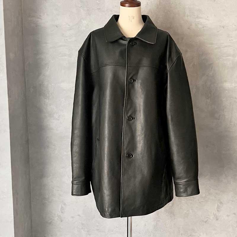 GAP（ギャップ） 90'S GAP Leather Car Coat BLACK/XL 90年代 レザー