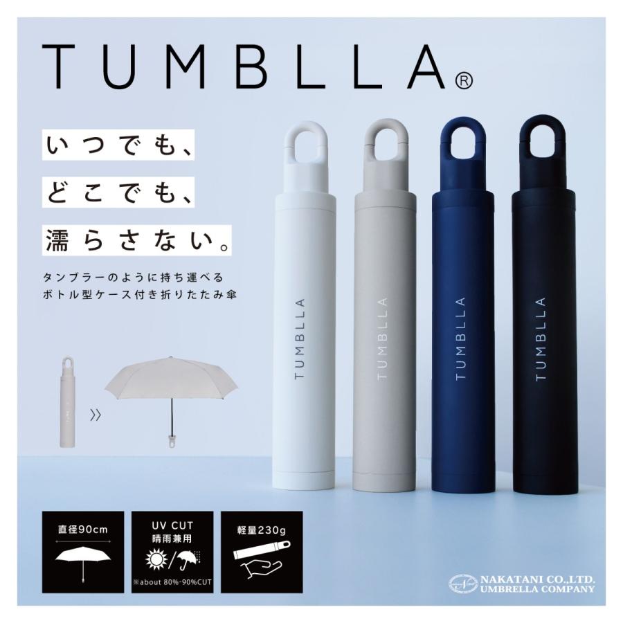 NaturalBasic 折りたたみ傘【ボトル型ケース付き折り畳み傘
