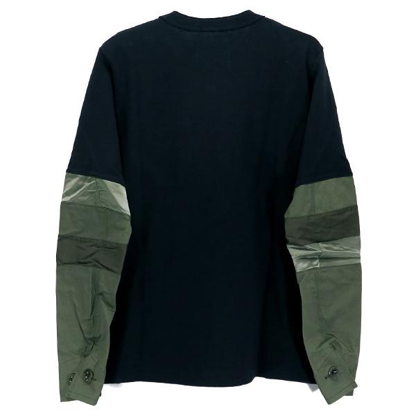sacai MEN'S sacai サカイ 21SS COTTON NYLON OXFORD LONG SLEEVE T