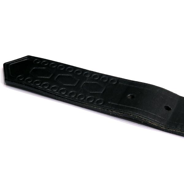 GOODENOUGH（グッドイナフ） スタッズ型押しレザーベルト ブラック