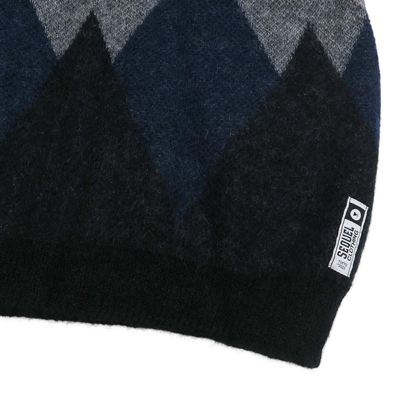 SEQUEL シークエル MOHAIR CARDIGAN モヘア カーディガン ブラック