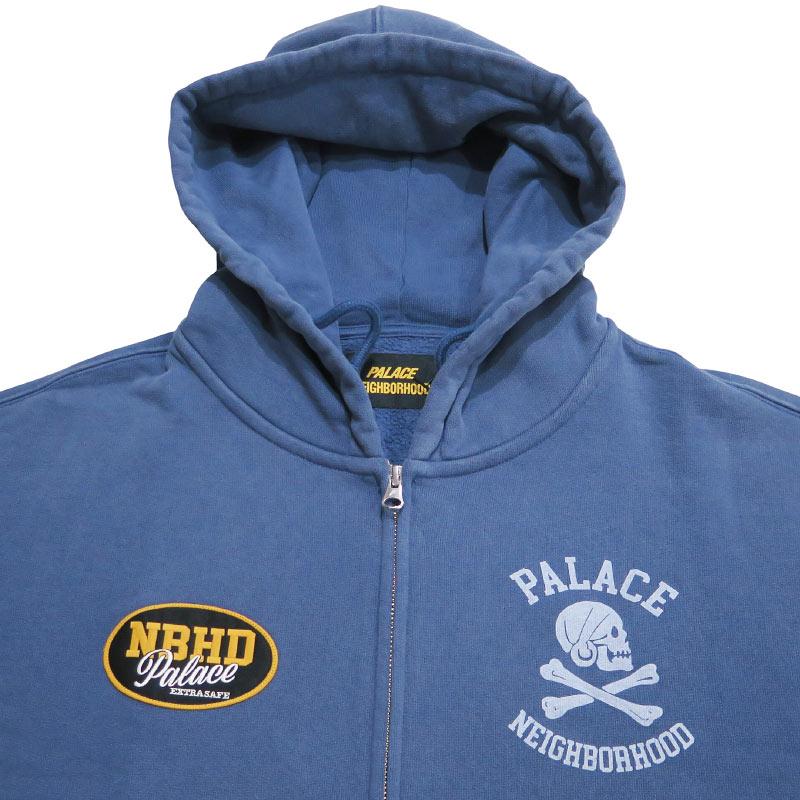 PALACE（パレス） × NEIGHBORHOOD ネイバーフッド 25SS SKULL ZIP HOOD