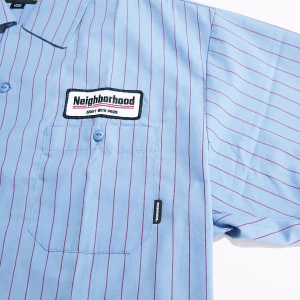 NEIGHBORHOOD（ネイバーフッド） 23SS STRIPE WORK SHIRT SS 231TSNH