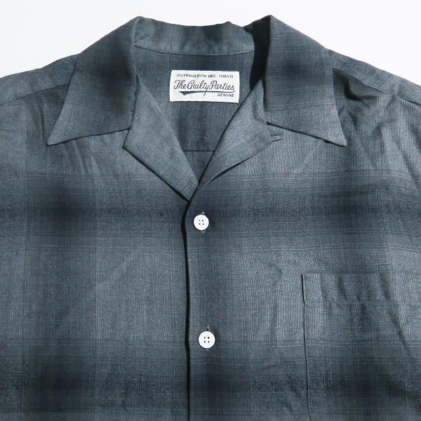 WACKO MARIA（ワコマリア） OMBRE CHECK OPEN COLLAR SHIRT L/S 23SS