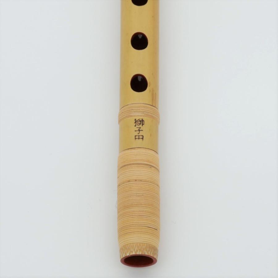 篠笛 彫込 七ッ穴五本調子 獅子田・竹峰 お祭り・お囃子・祭礼用品
