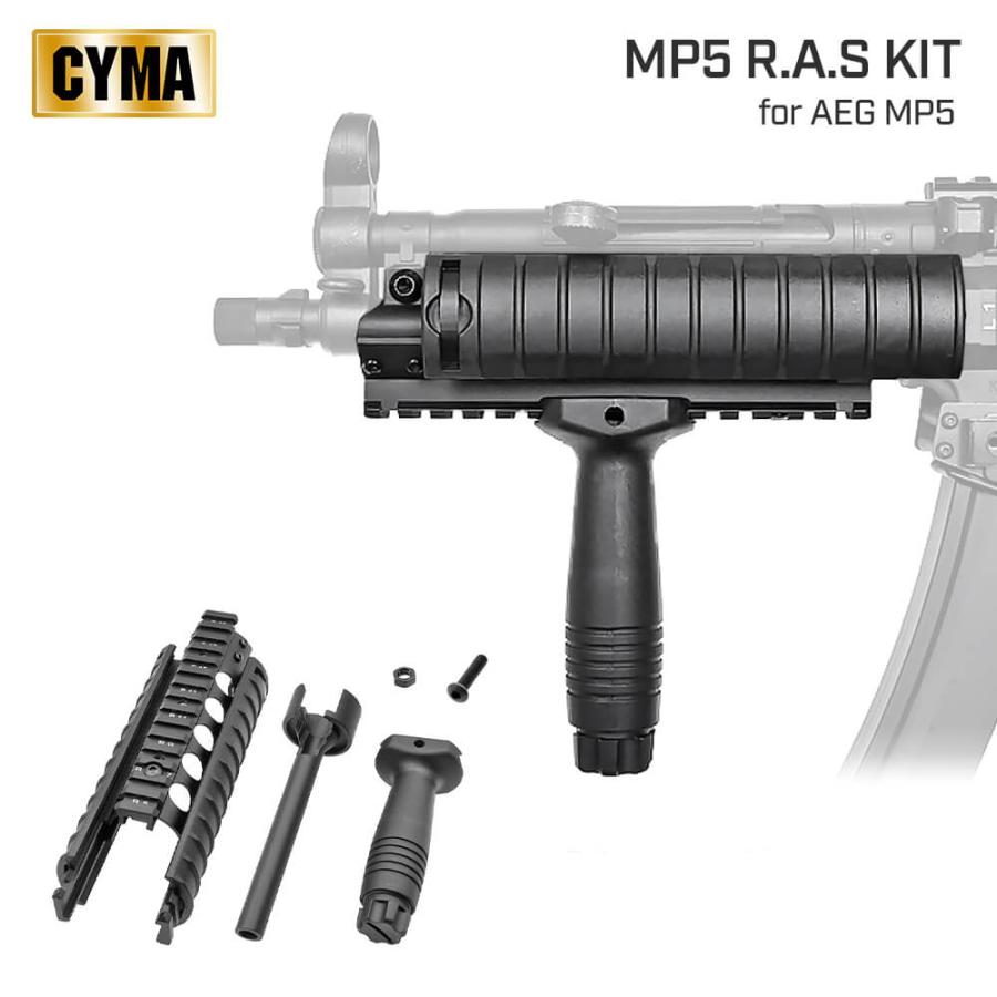 CYMA 製 電動ガン MP5 用 レイル ハンドガード ＆ アウターバレル