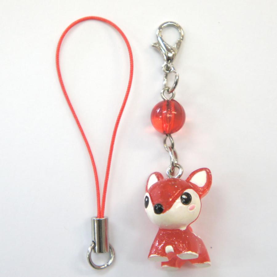 奈良みやげ】幸せバンビちゃん ラッキーストーンストラップ 1月