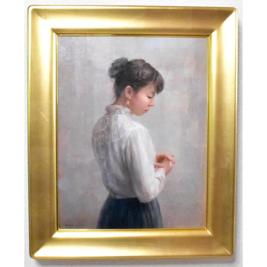 木原和敏 「静かな時間」 油彩 P10号 真作保証 スーパーリアリズム