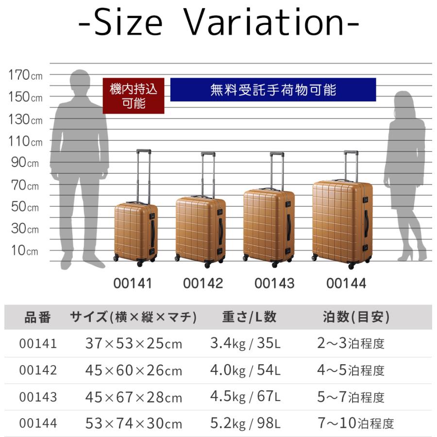 ProtecA メーカー直送 スーツケース キャリーケース (67L) 5〜7泊