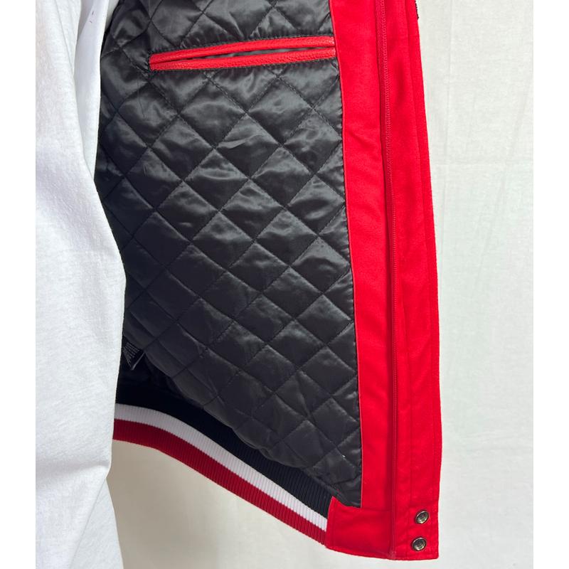 シカゴ ブルズ ジャケット スタジャン BULLS NBA 赤 レッド バスケ