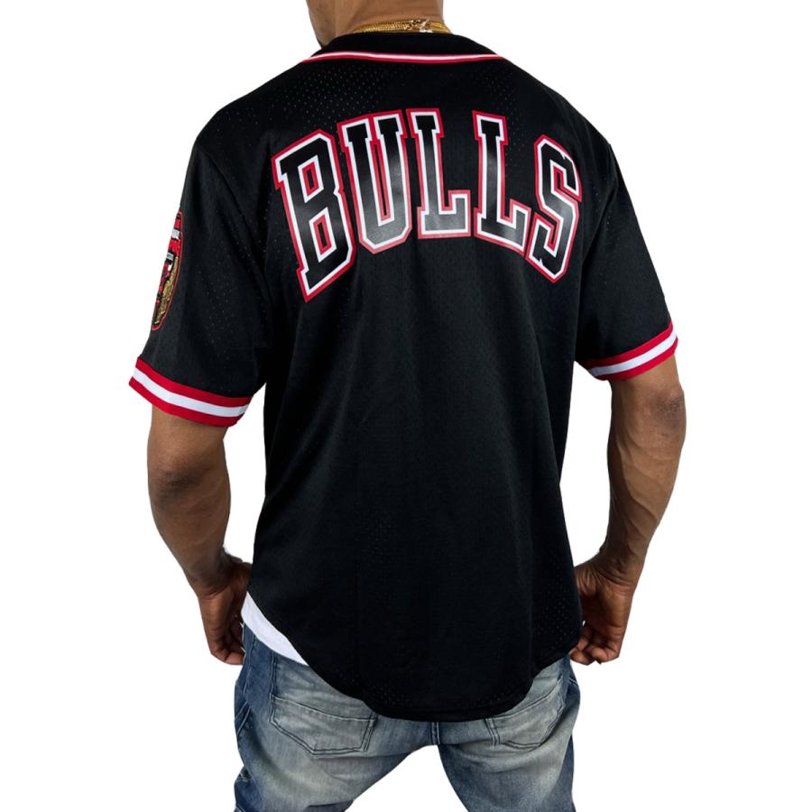 ProStandard シカゴ ブルズ ベースボール メッシュ シャツ Bulls 黒