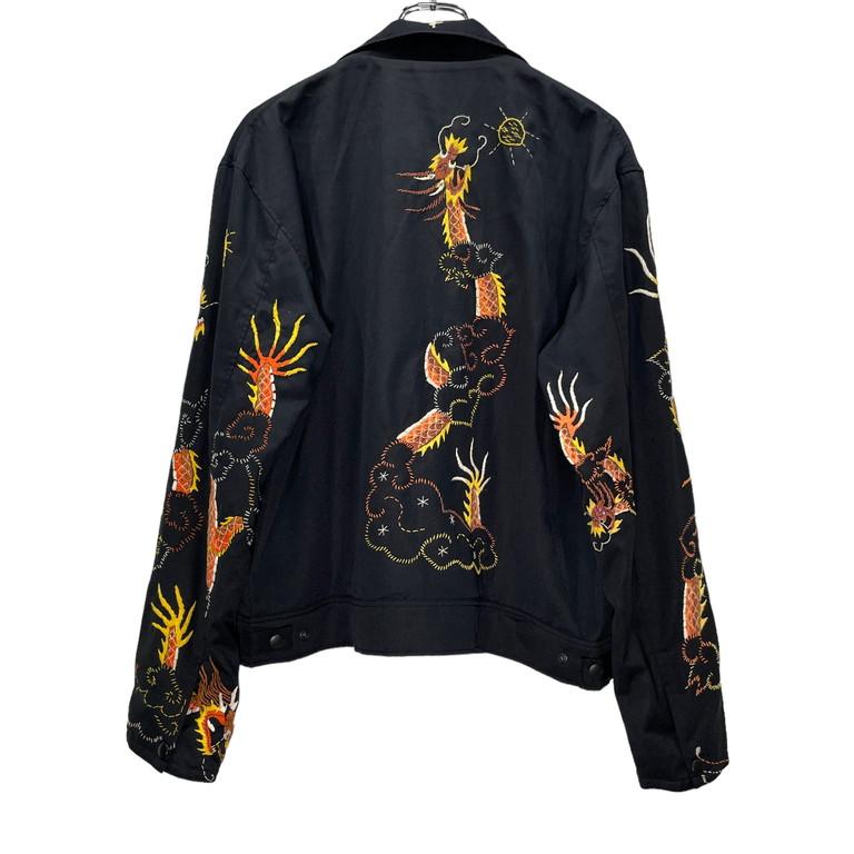 ink 【men545Y】 横須賀龍刺繍リメイクコーチジャケット アウター