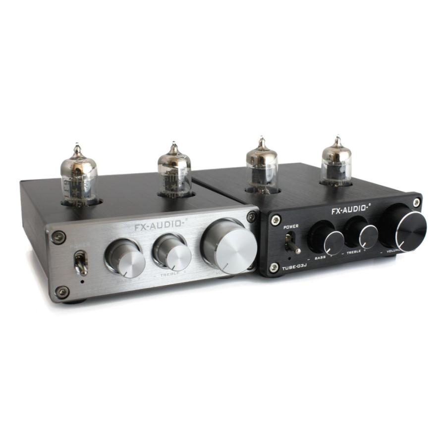 FX AUDIO FX-AUDIO- TUBE-03J『シルバー』トーンコントロール機能搭載