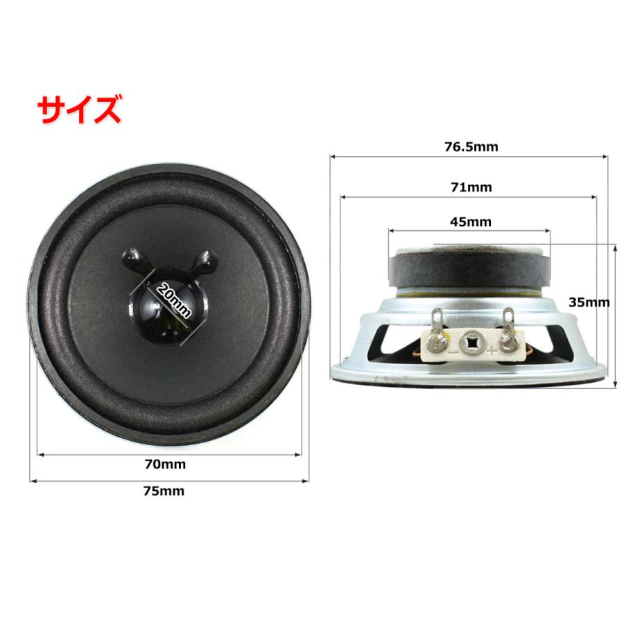 フルレンジスピーカーユニット3インチ(71mm) 3Ω/MAX16W [スピーカー