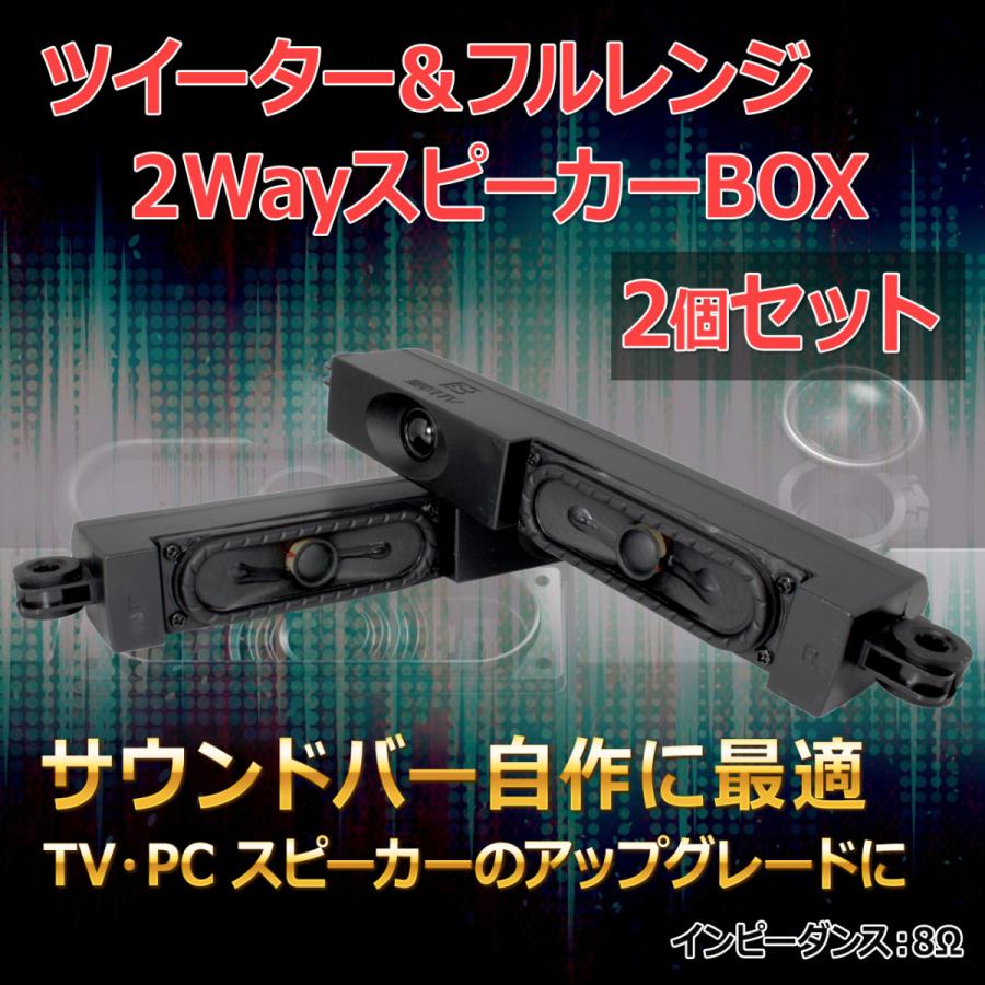 ツイーター＆フルレンジ 2WayスピーカーBOX L/R[2個セット] サウンド