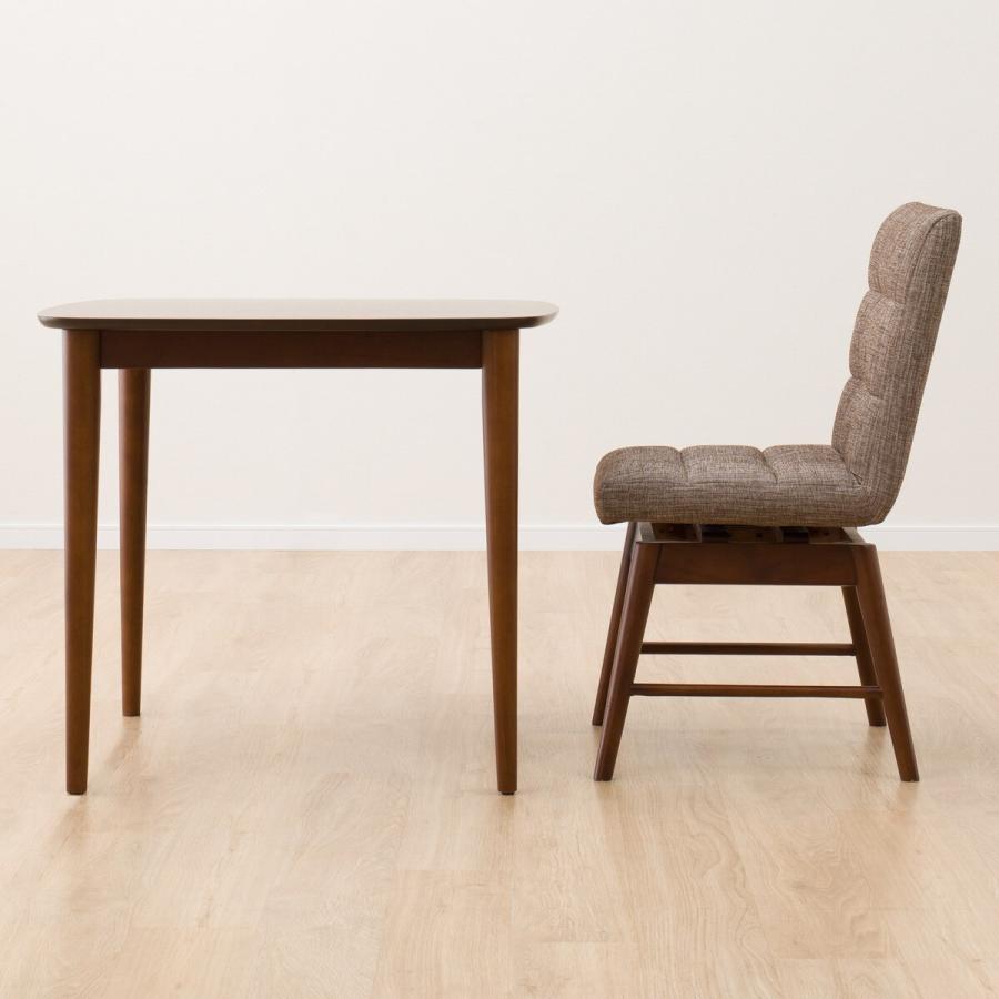 ニトリ（NITORI） 幅80cm 食卓テーブル(ライジング 80 MBR) 2人用