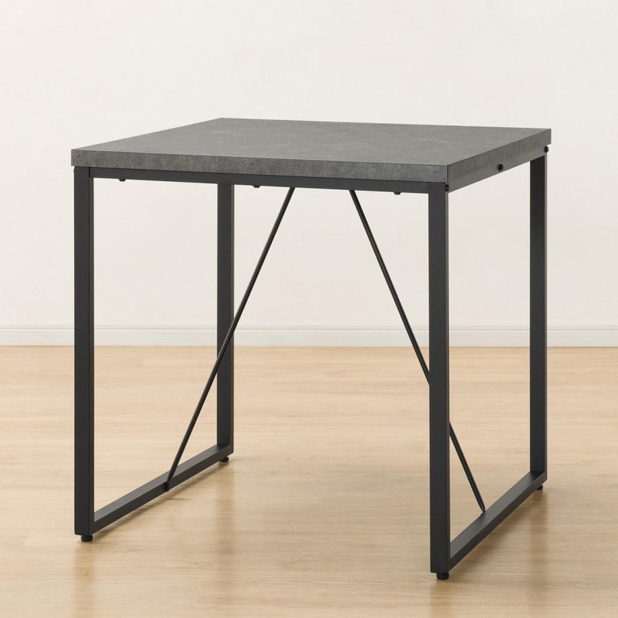 ニトリ（NITORI） 幅70 ダイニングテーブル(ステイン 70 GY) 2人用