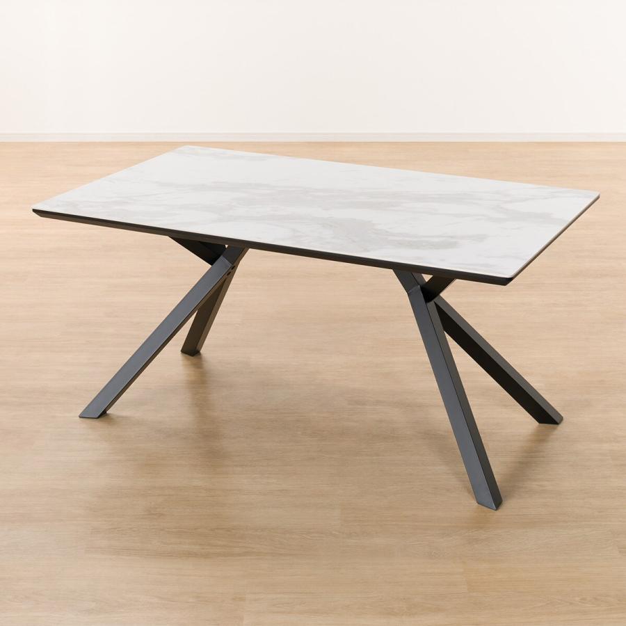 ニトリ（NITORI） セラミックダイニングテーブル(セーラル150WH/BK