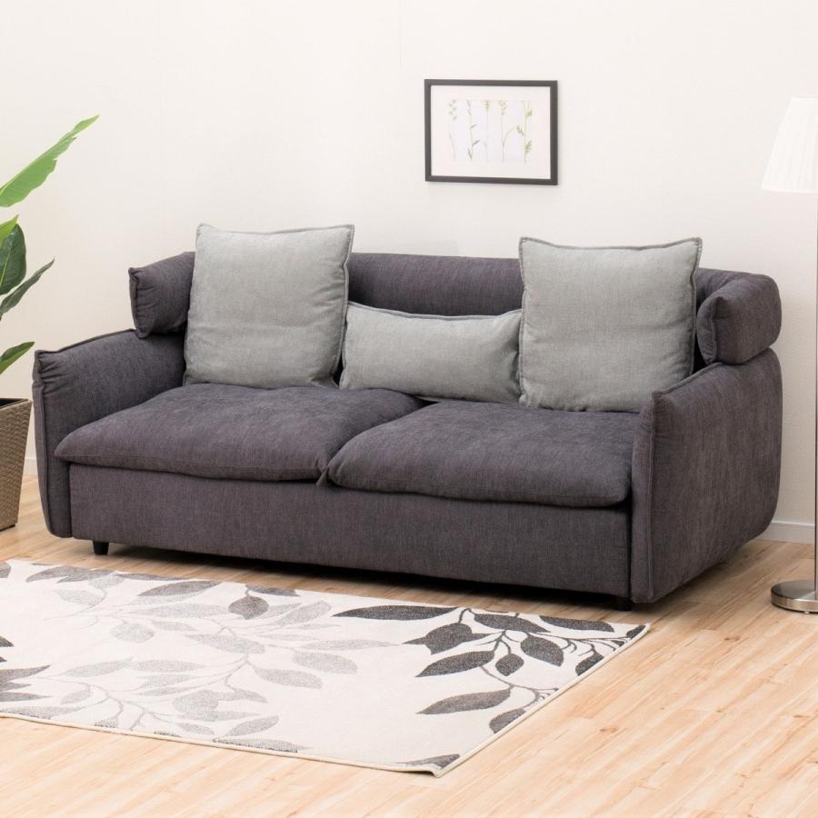 ニトリ（NITORI） 3人掛けソファ(ソフティーナKD DGY) : ニトリ Yahoo