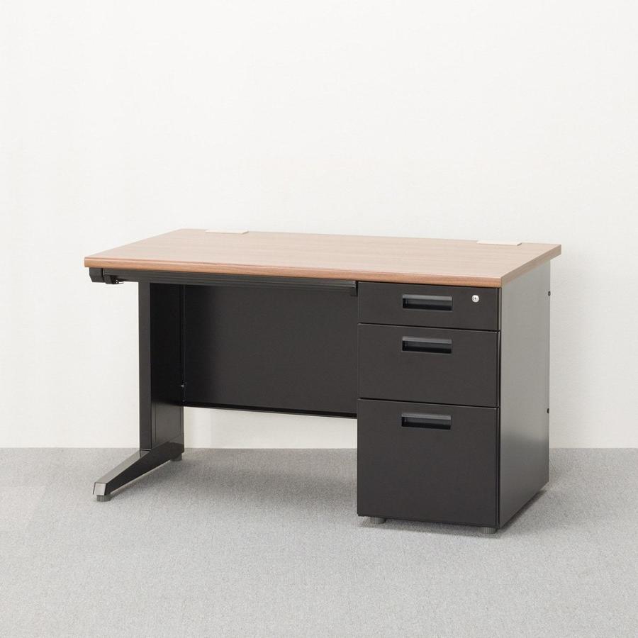 ニトリ（NITORI） 幅120cm 片袖机(MDB127 WN/BK) パソコンデスク PC