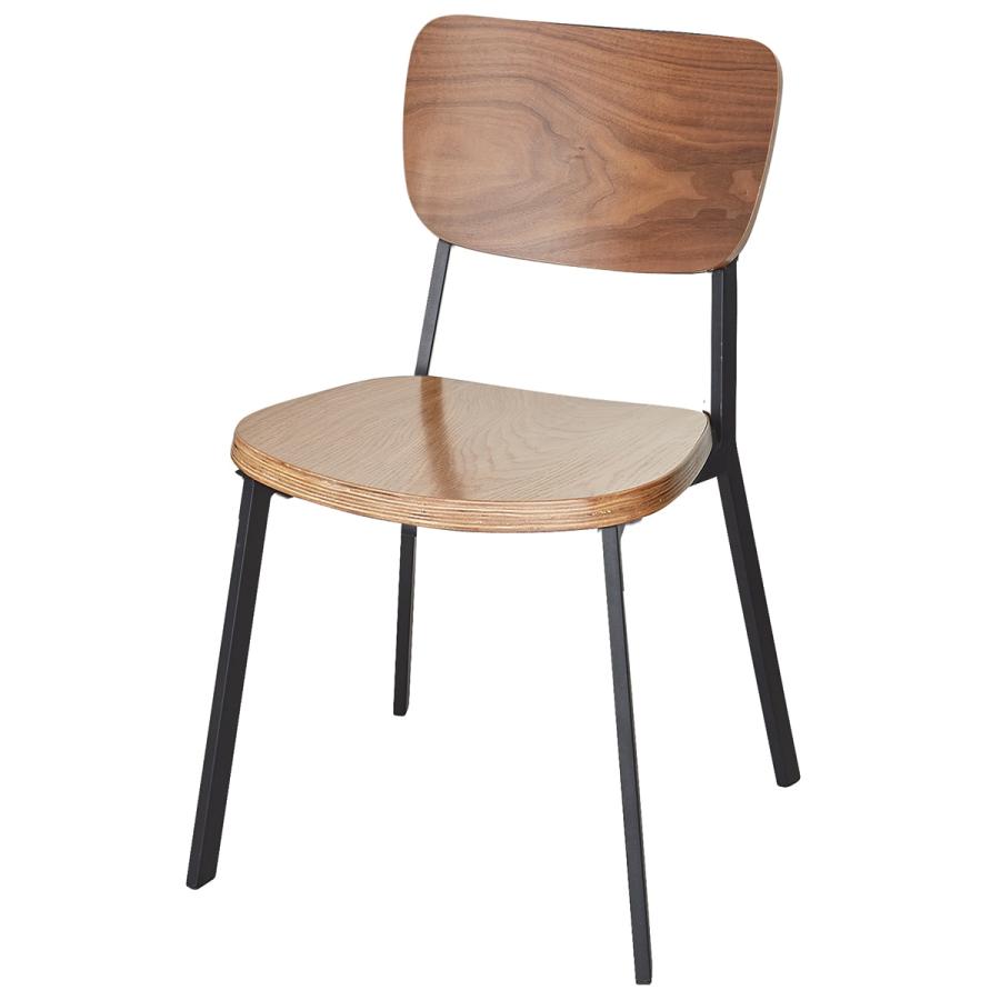 ニトリ（NITORI） スチール脚チェア(B99943 WN) ダイニングチェア