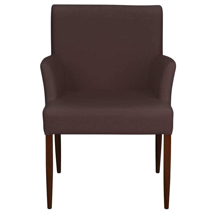 ニトリ（NITORI） アームチェア(チェアNJK-3.2 DBR/DBR11 取っ手付き