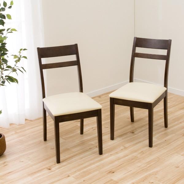 ニトリ（NITORI） ダイニングチェア2脚セット (シャスタ3 DBR) 食卓