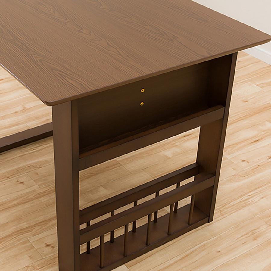 ニトリ（NITORI） 幅94(伸長時120) 伸長式ダイニングテーブル3点セット