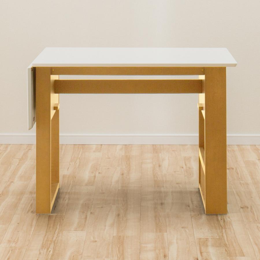 ニトリ（NITORI） 幅94(伸長時120) 伸長式ダイニングテーブル3点セット