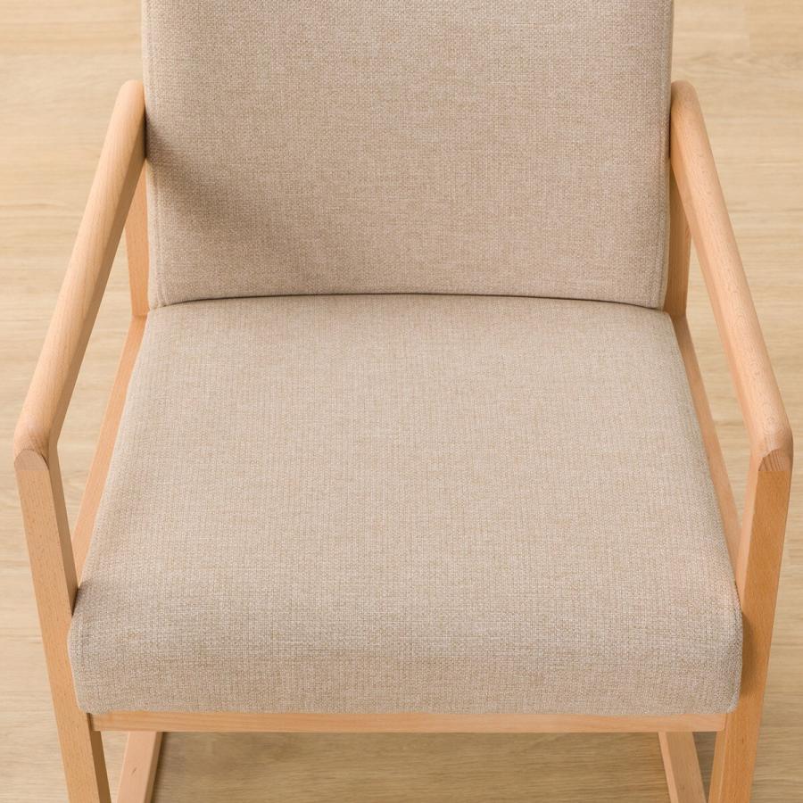 ニトリ（NITORI） ダイニングチェア(Nコレクション C-70肘付き NA/AQ