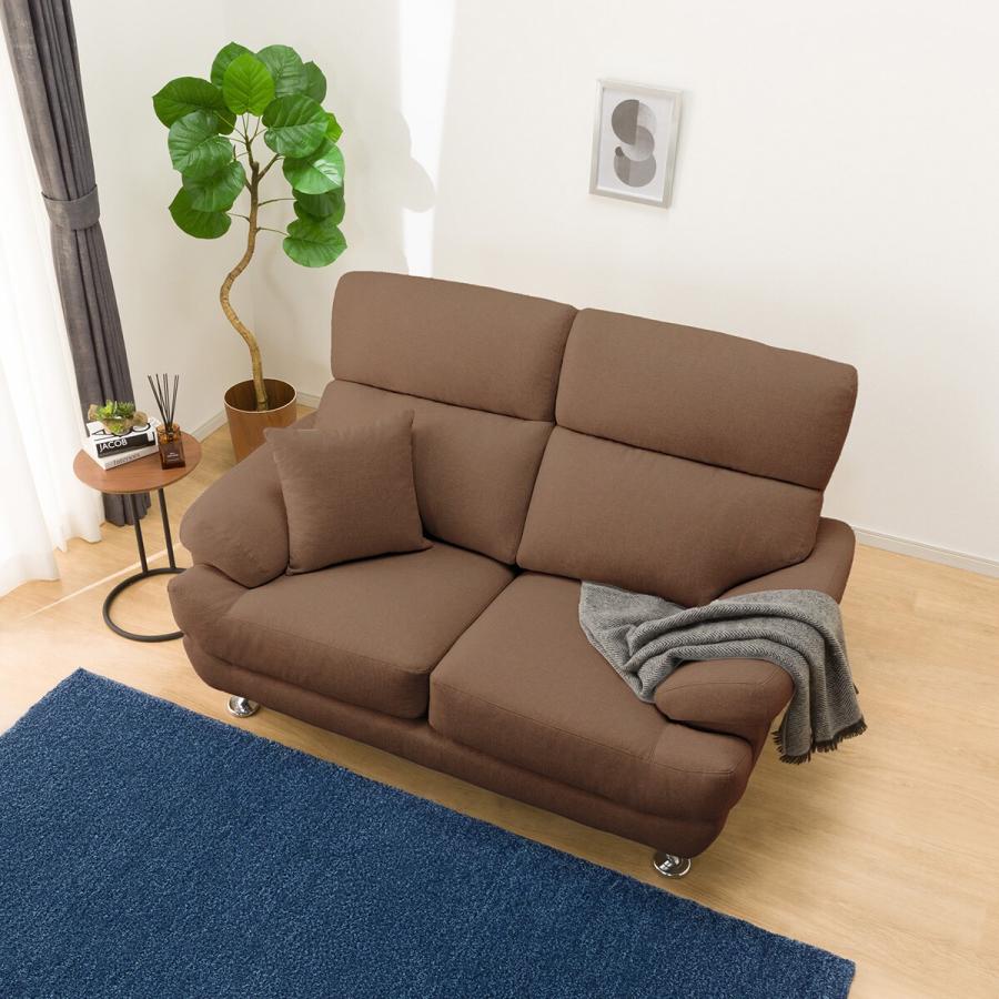 ニトリ（NITORI） 2人掛け布張りソファ(Nポケット BS13 AQ-BR) ニトリ