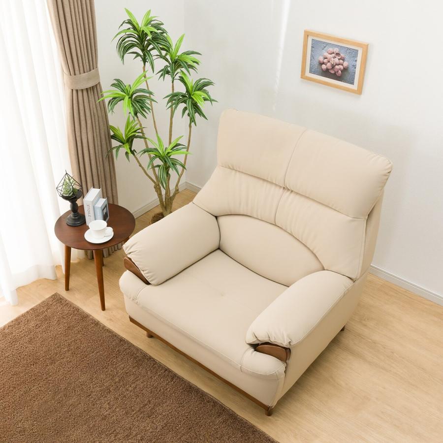 ニトリ（NITORI） 傷・汚れに強い合成皮革 1人掛けソファ(PD02-2 N