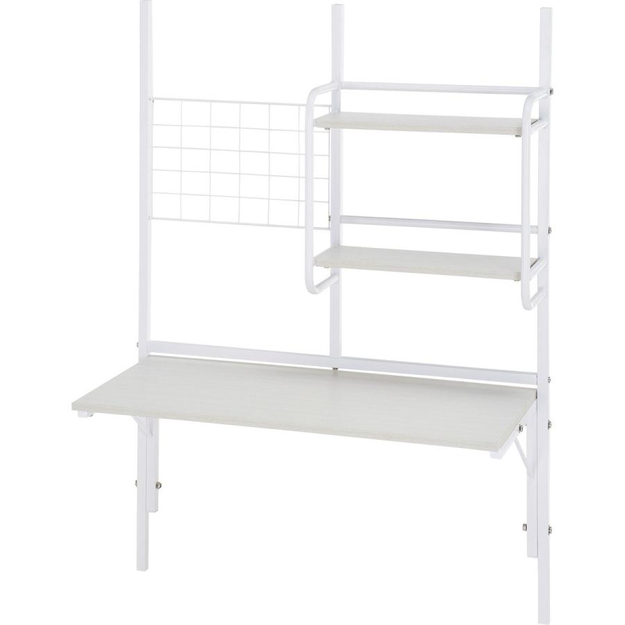 ニトリ（NITORI） 棚付きデスク(HB02 WH) ニトリ期間限定：4/6迄