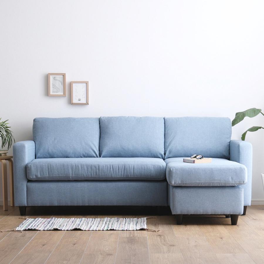 ニトリ（NITORI） カウチソファ (HT 3P LBL) ソファー ソファ 3人掛け