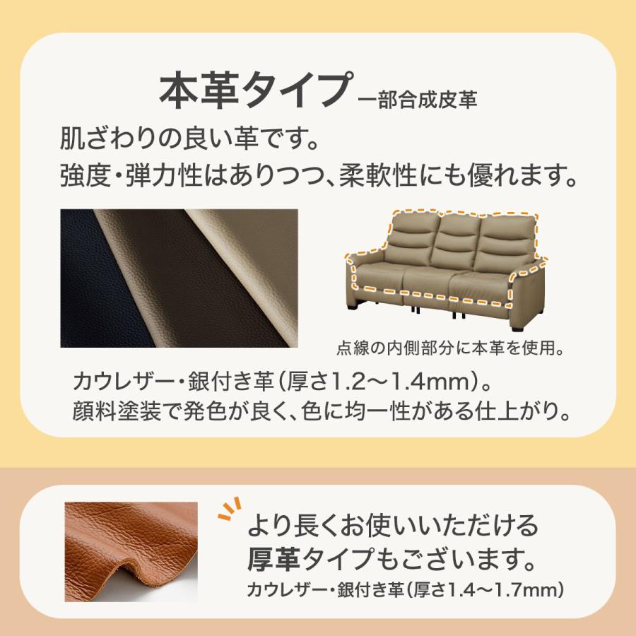 ニトリ（NITORI） 2人掛け電動リクライニングソファ(Nビリーバ3 革 BR