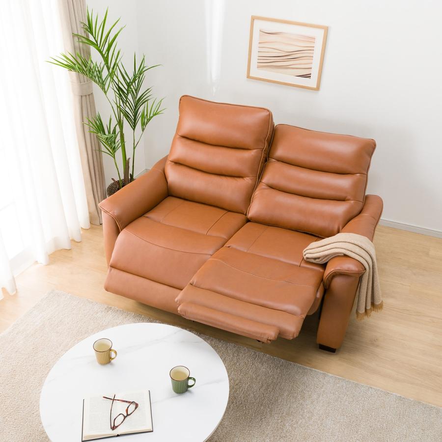 ニトリ（NITORI） 2人掛け電動リクライニングソファ(Nビリーバ3 厚革