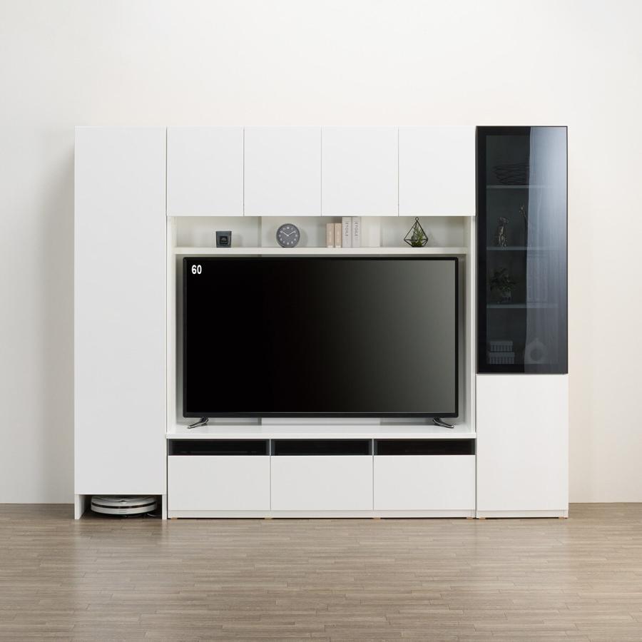 ニトリ（NITORI） ハイテレビボード3点セット(UF01 150/ガラスドア