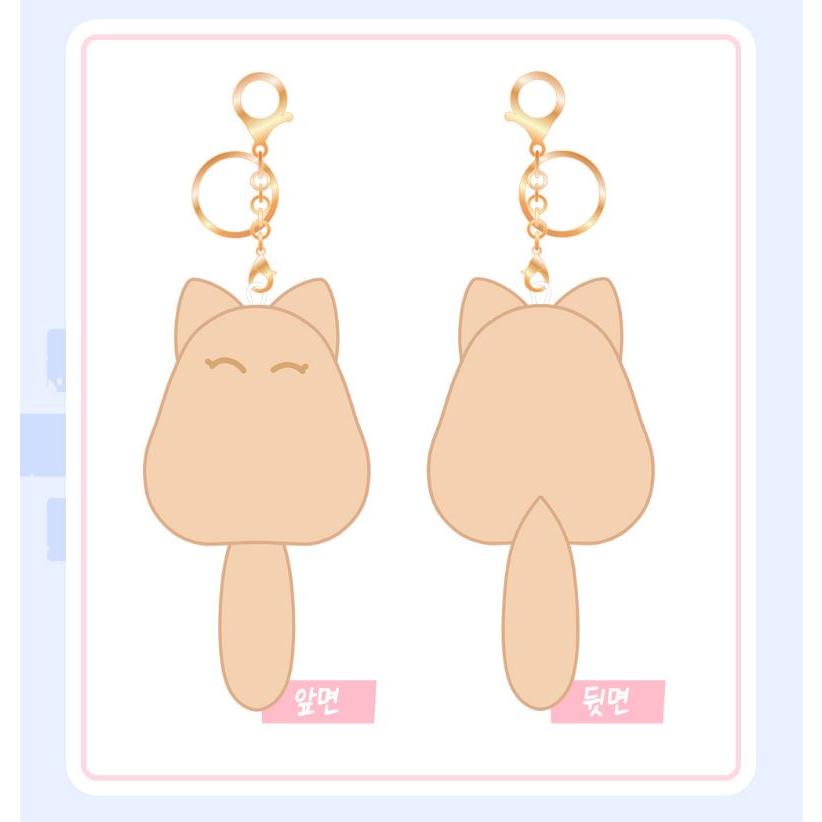 韓国 コミック グッズ『水辺の夜 水辺の猫 人形 キーリング セット