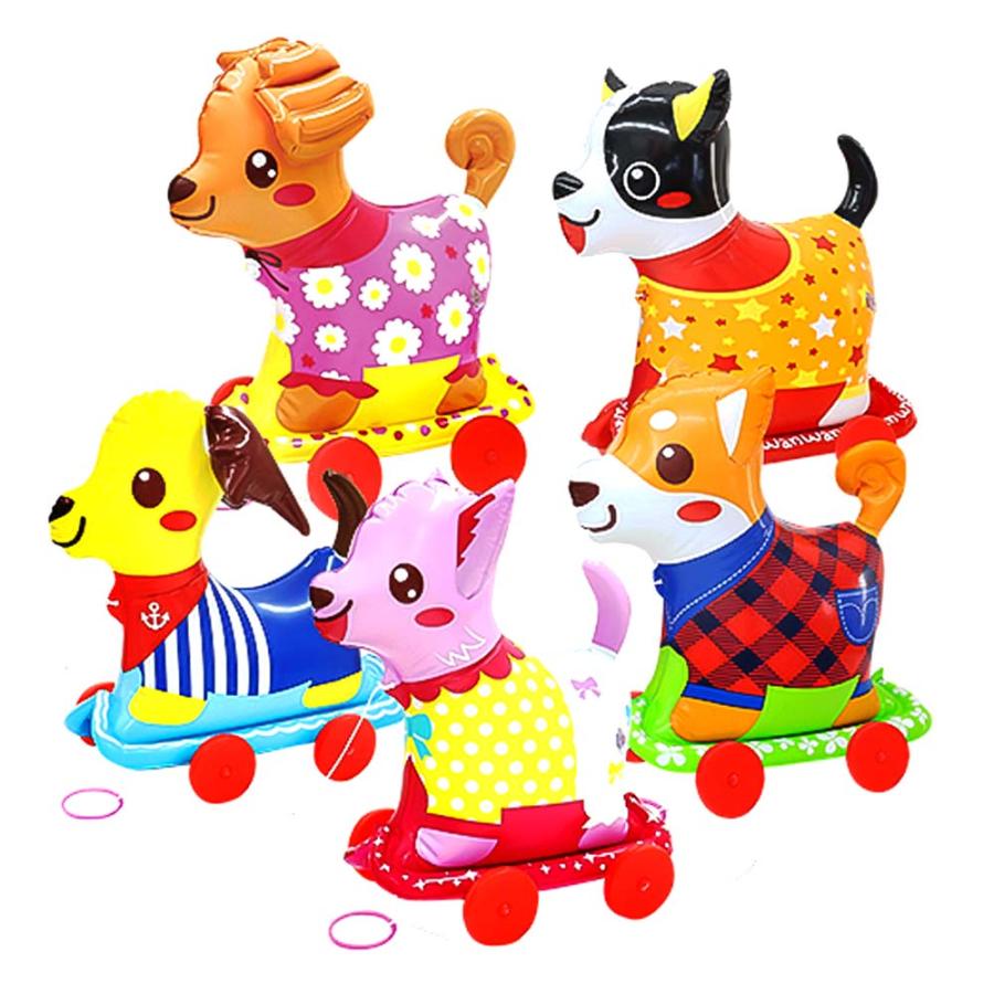 お散歩コロコロ わんちゃん Jr 風船玩具（6個入り）景品 ビニール玩具