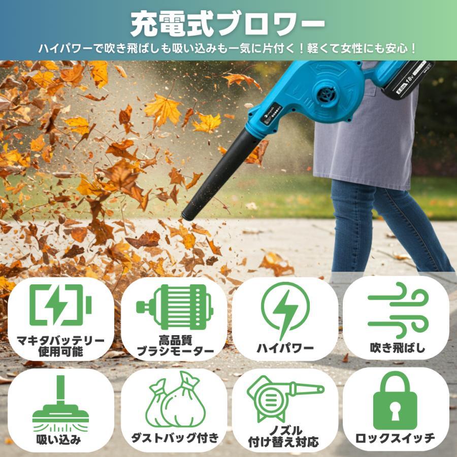 Longsafe マキタ 互換品 ブロワー 18V BL1820 バッテリー 充電器