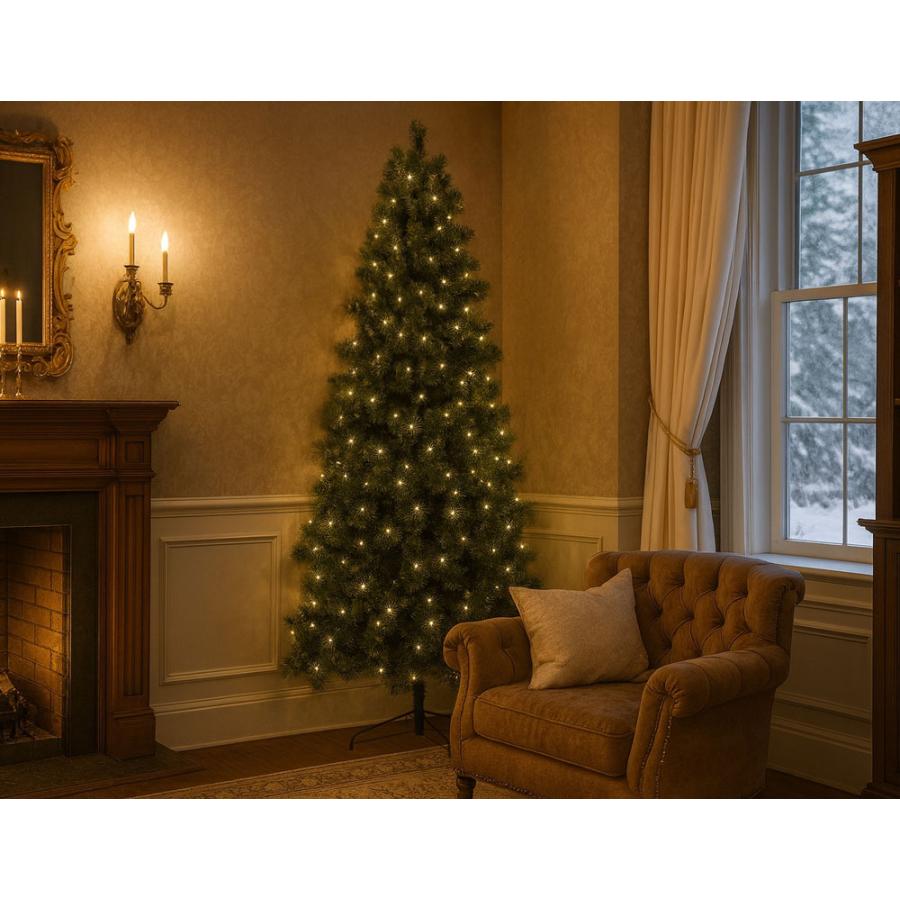 クリスマスツリー ハーフツリー ハーフ LED付き 北欧 おしゃれ Spruce